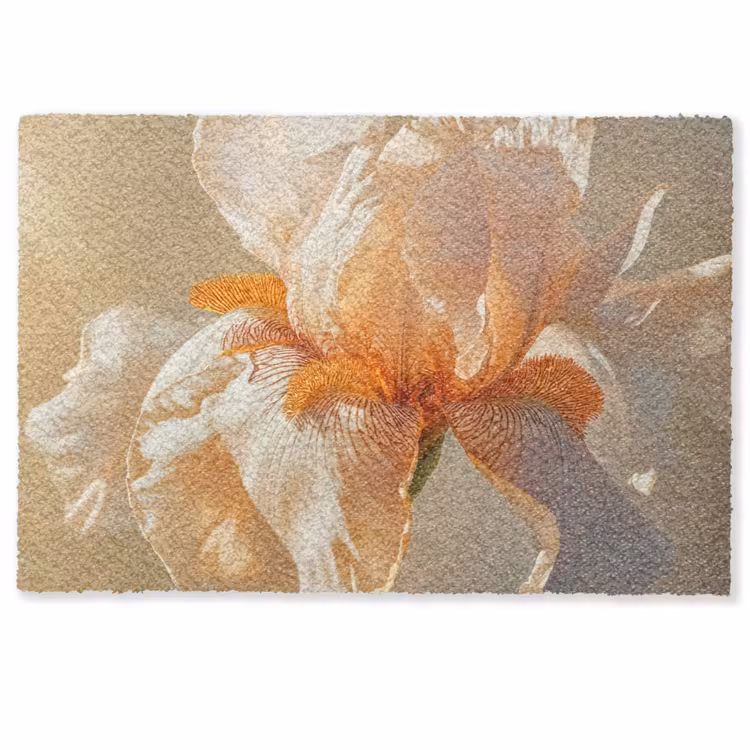 Close up - Oranje - Iris Deurmat klein -zkaufland3d