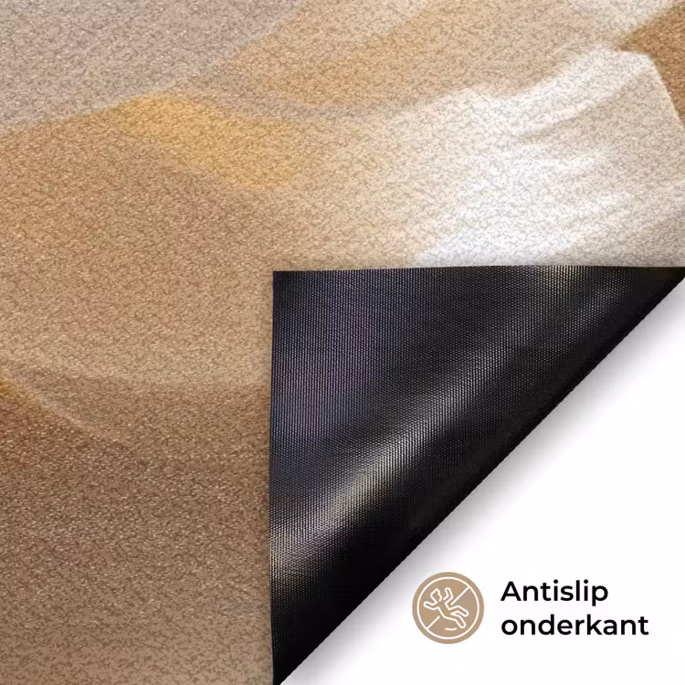 Close up - Pioenroos - Wit Deurmat klein -antislip_NL