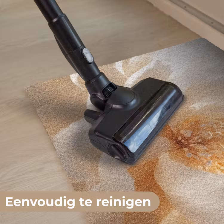 Close up - Pioenroos - Wit Deurmat klein -reinigen_NL