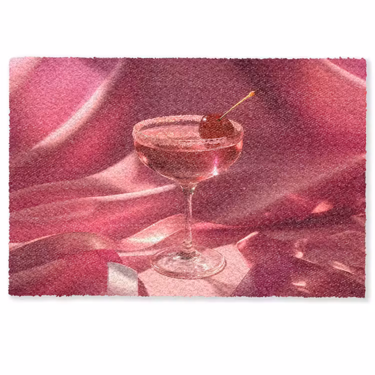 Cocktail - Pink - Luxe Deurmat klein -zkaufland3d