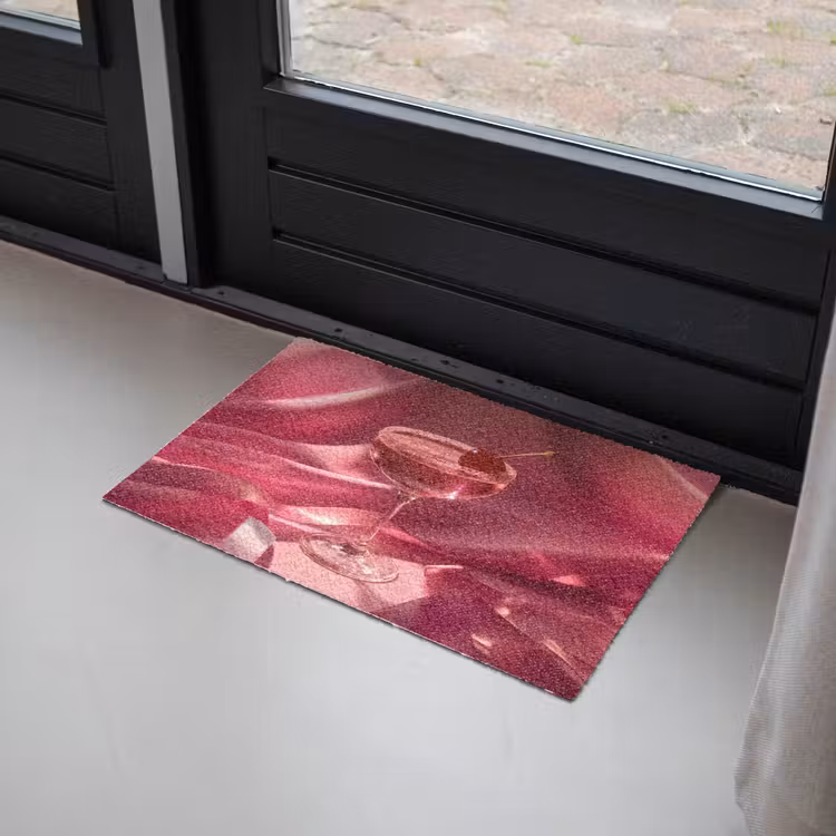 Cocktail - Pink - Luxe Deurmat klein -sfeer2