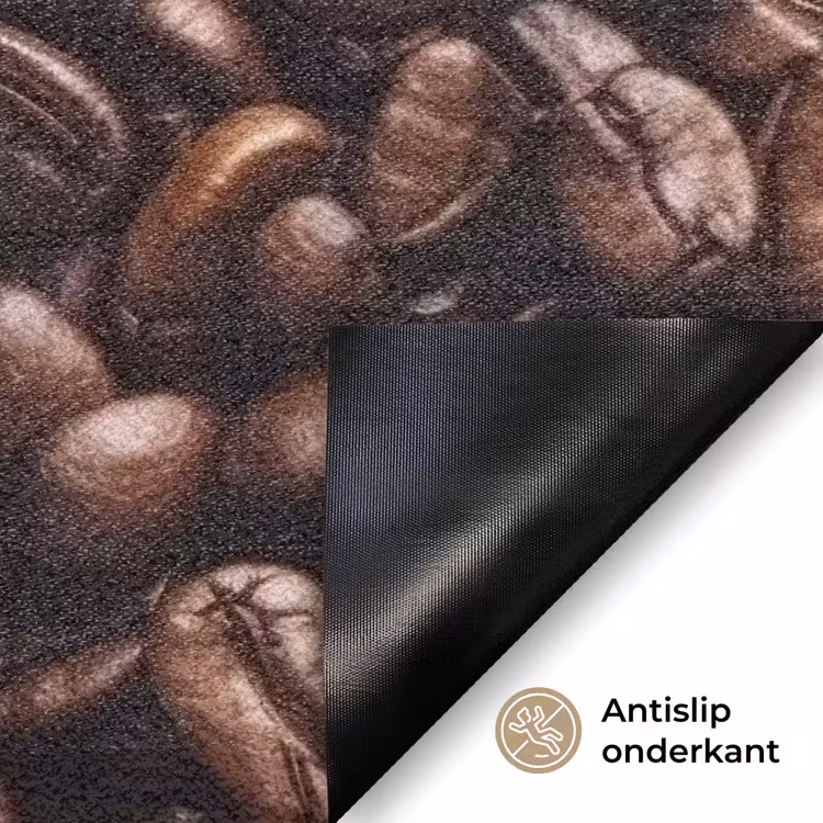 Coffee First - Koffiebonen - Roze Deurmat klein -antislip_NL