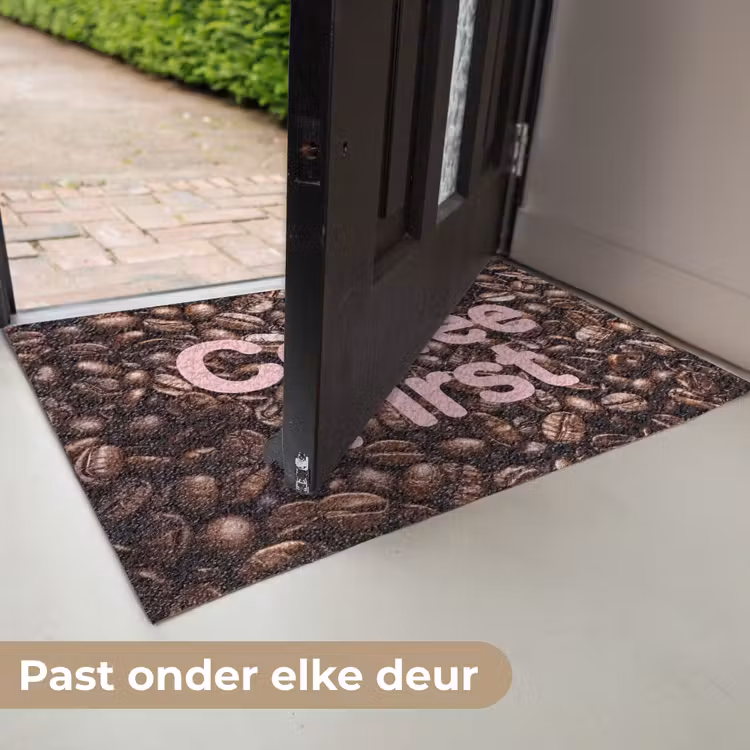 Coffee First - Koffiebonen - Roze Deurmat klein -USP_NL