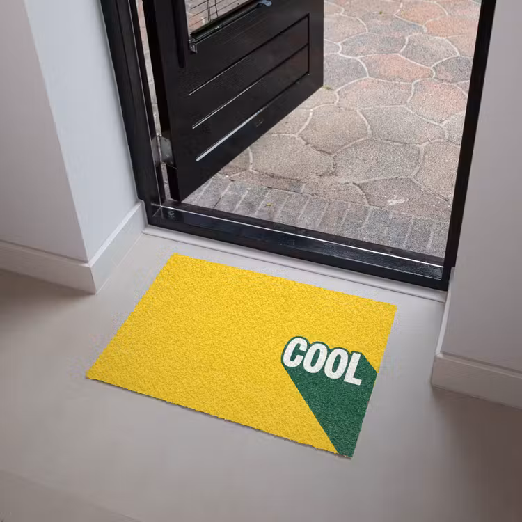 Cool - Geel - Groen Deurmat klein -sfeer5