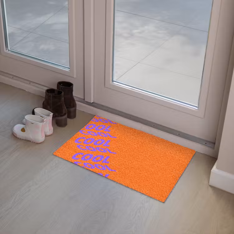 Cool - Paars - Oranje Deurmat klein -sfeer3