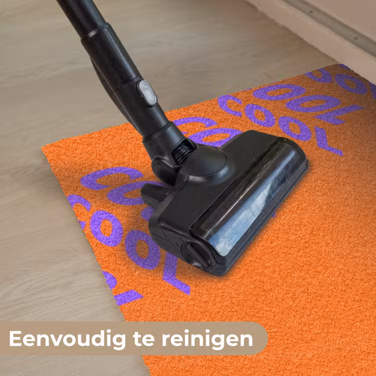 Cool - Paars - Oranje Deurmat klein -reinigen_NL