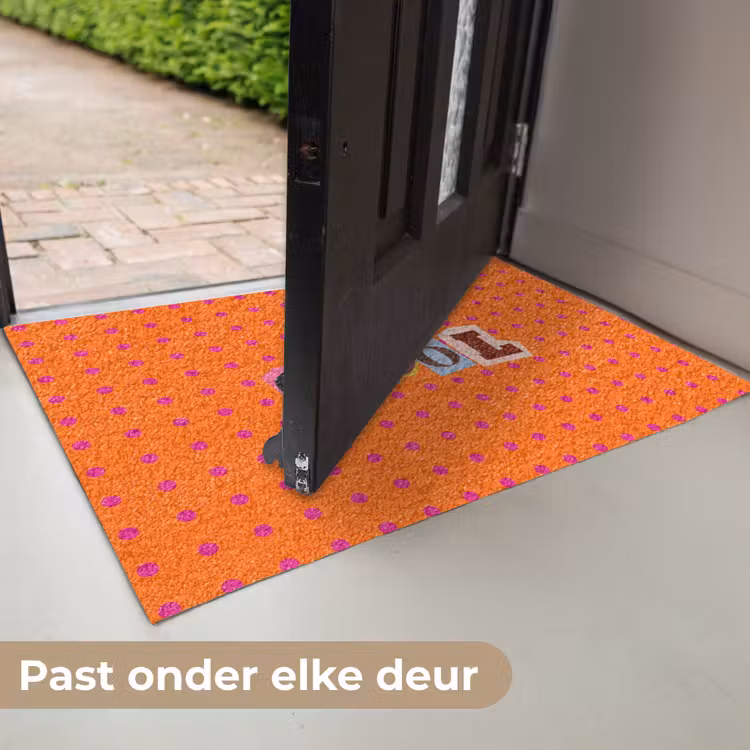Cool - Stippen - Oranje Deurmat klein -USP_NL