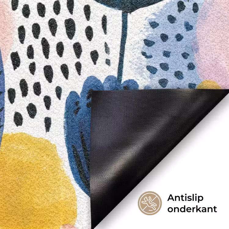 Creatief - Patroon - Kleurrijk Deurmat klein 898 -antislip_NL