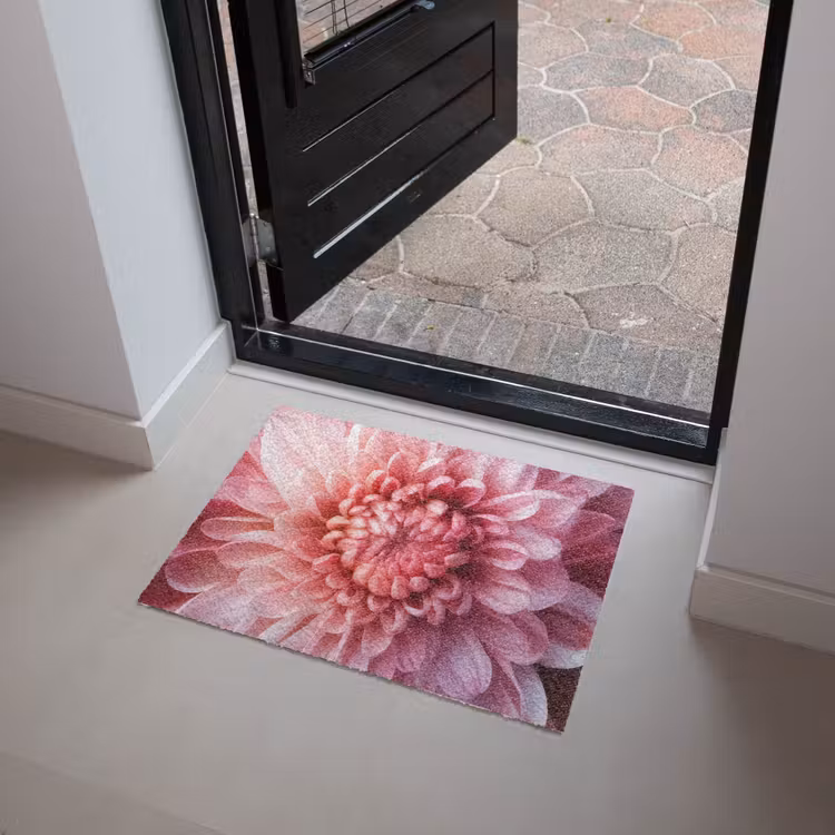 Dahlia - Bloem - Close up - Roze Deurmat klein -sfeer5