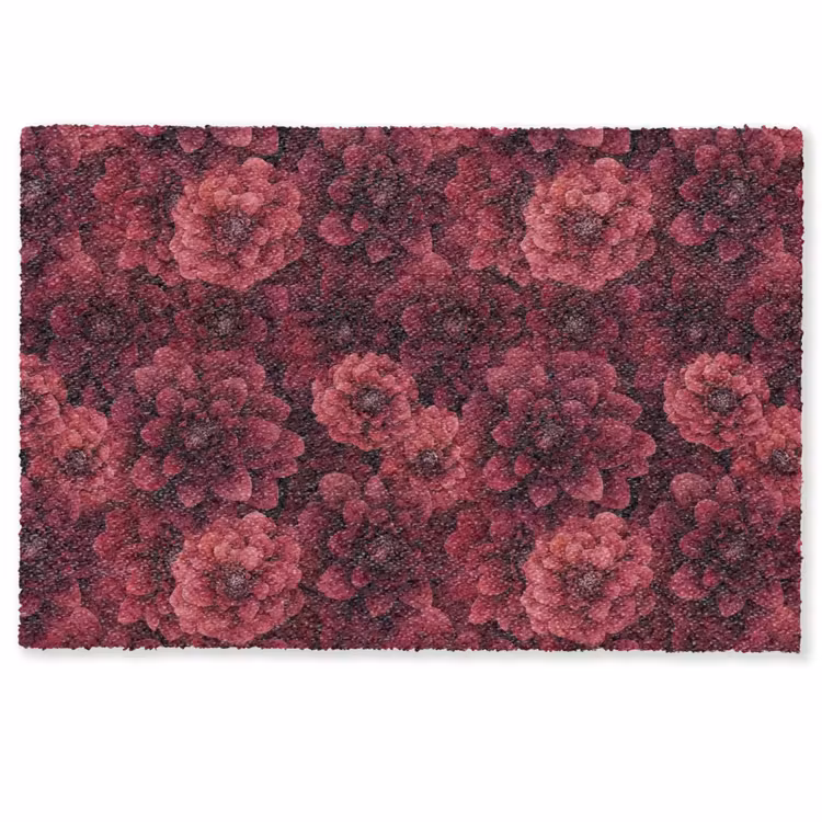 Dahlias - Bloemen - Rood Deurmat klein 898 -zkaufland3d