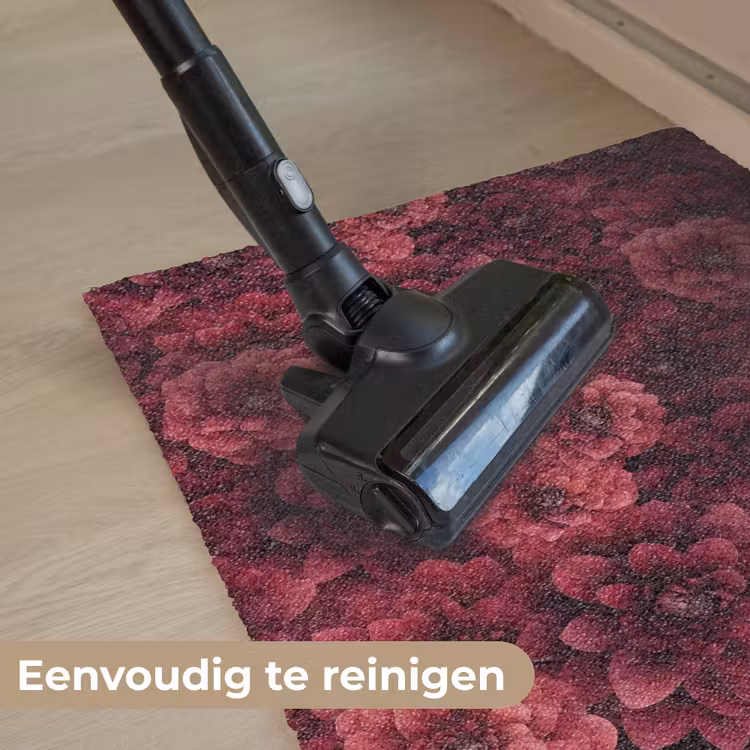 Dahlias - Bloemen - Rood Deurmat klein 898 -reinigen_NL