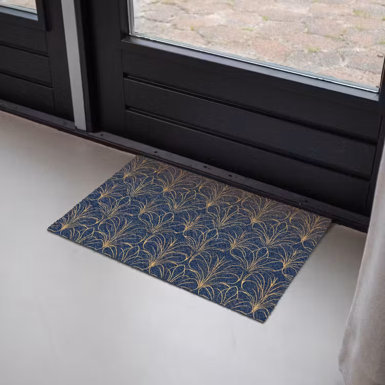 Deco - Waaier - Blauw Deurmat klein 898 -sfeer2