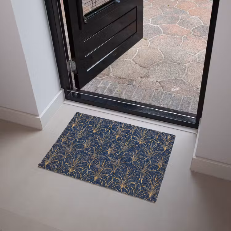Deco - Waaier - Blauw Deurmat klein 898 -sfeer5