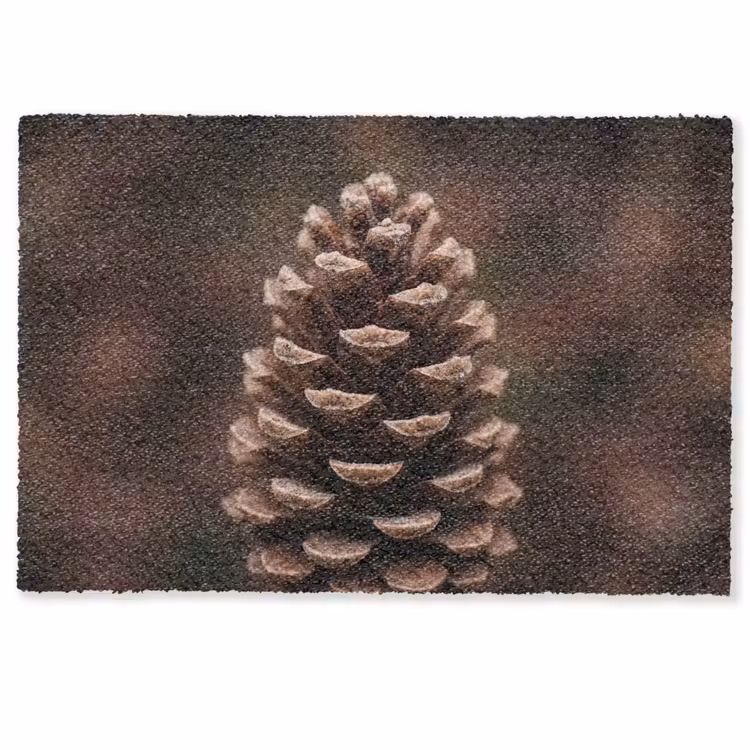 Dennenappel - Bos - Herfst - Bruin - Sfeervol Deurmat klein -zkaufland3d