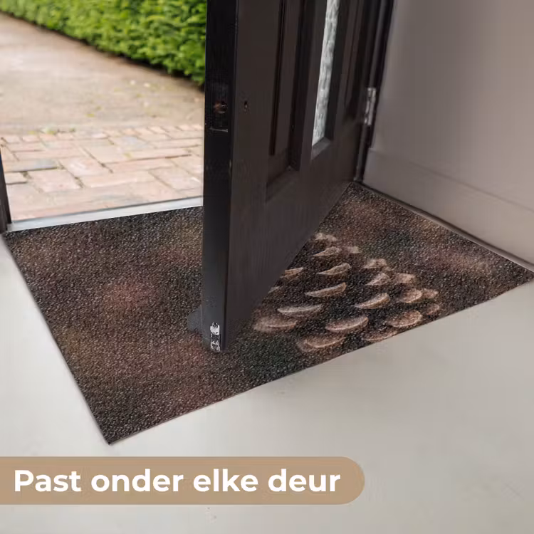 Dennenappel - Bos - Herfst - Bruin - Sfeervol Deurmat klein -USP_NL