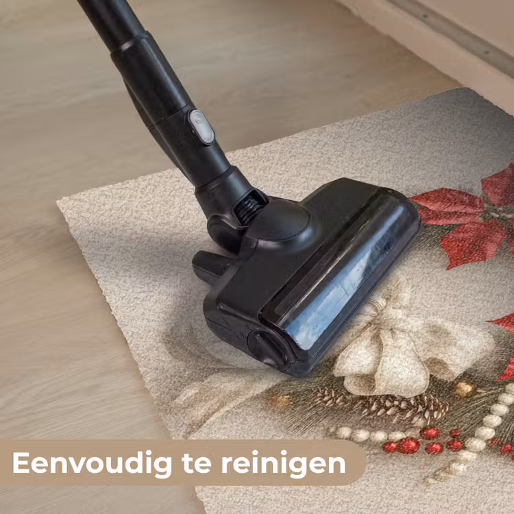 Deurkrans - Strik - Kerst - Rood - Groen Deurmat klein -reinigen_NL