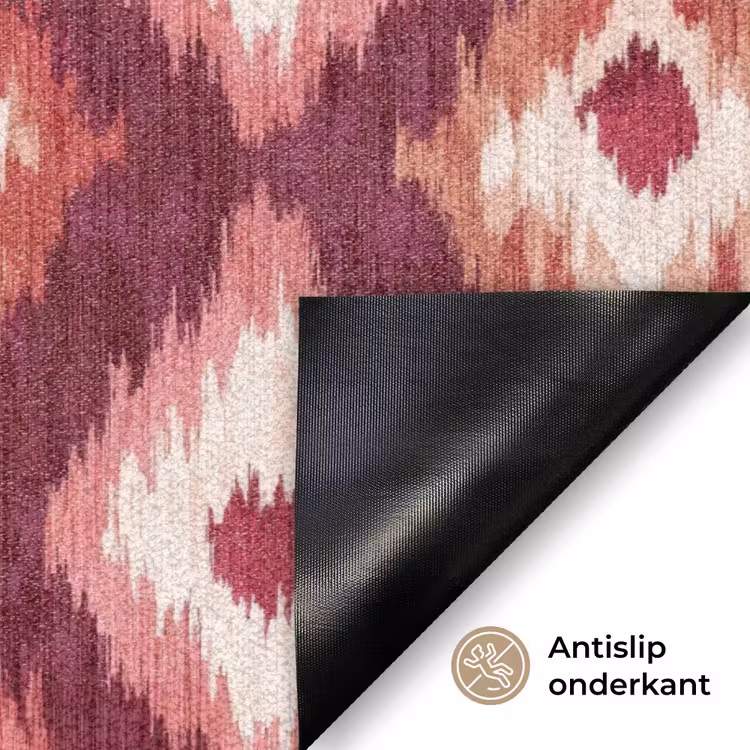Diamantvormen - Roze - Patroon - Textuur Deurmat klein 898 -antislip_NL