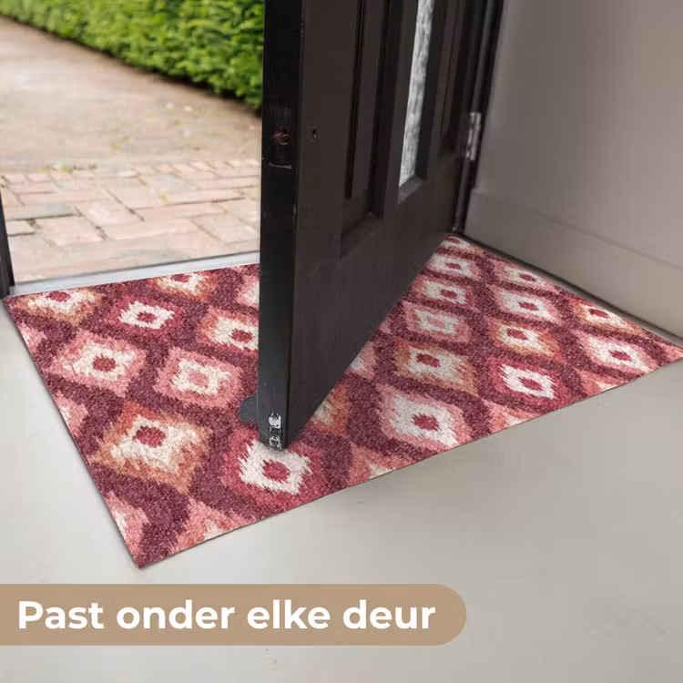 Diamantvormen - Roze - Patroon - Textuur Deurmat klein 898 -USP_NL