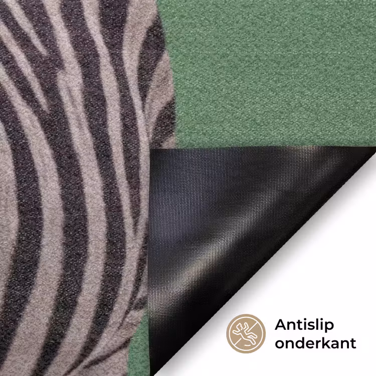 Dier - Bril - Bel - Modern - Groen Deurmat klein -antislip_NL