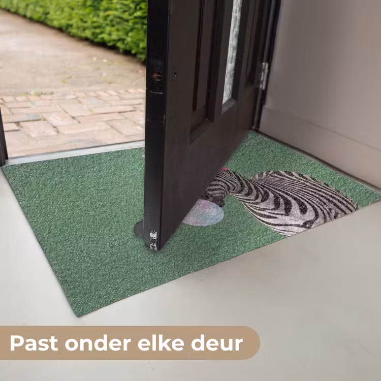 Dier - Bril - Bel - Modern - Groen Deurmat klein -USP_NL