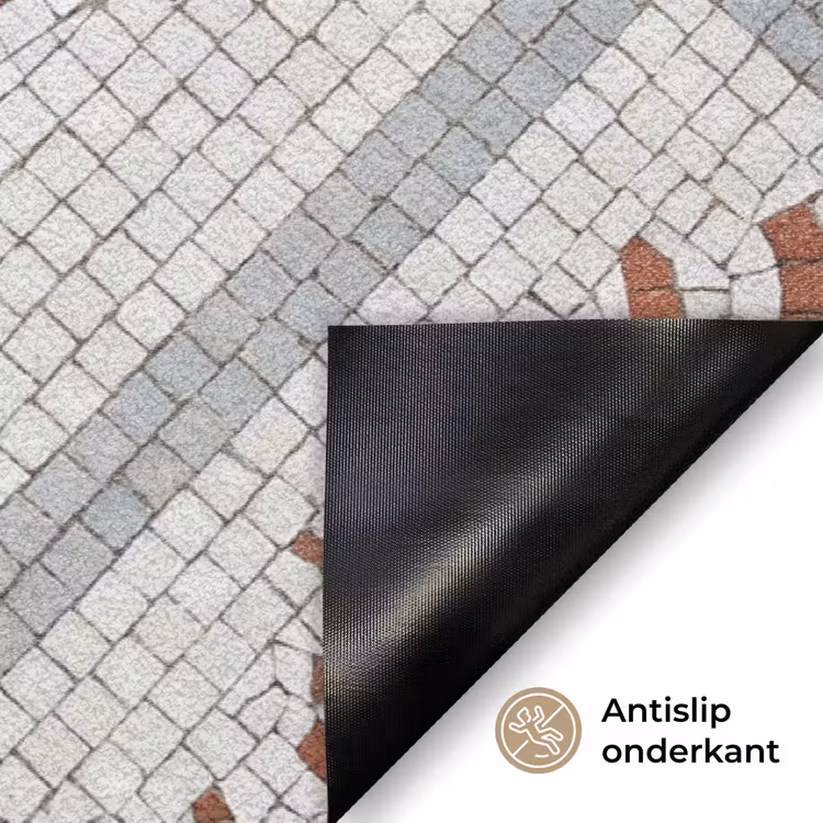 Dier - Mozaïek - Zee - Klassiek - Bruin Deurmat klein -antislip_NL