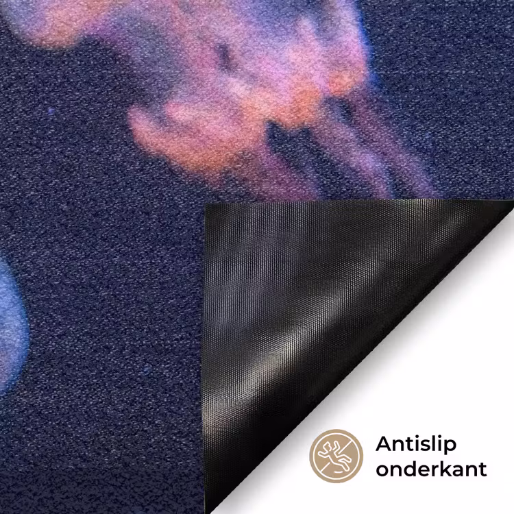 Dier - Onderwater - Natuur - Roze - Mysterieus Deurmat klein -antislip_NL