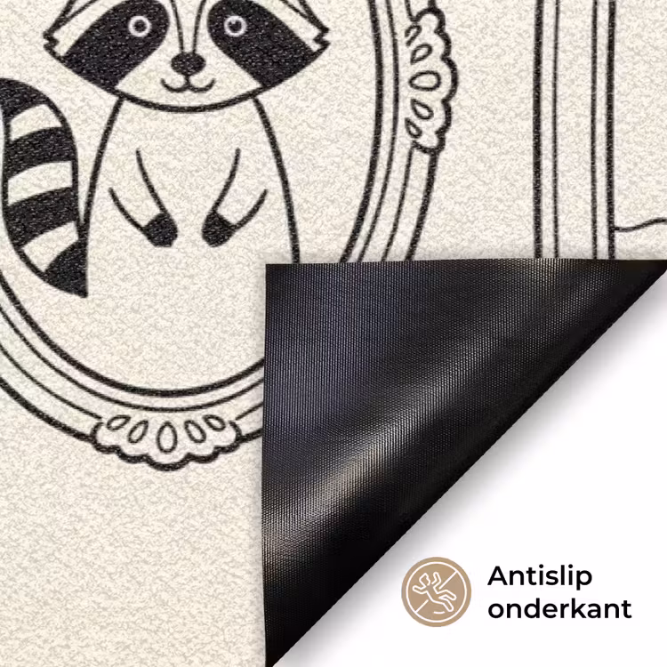 Dieren - Illustratie - Lijsten - Galerij - Speels Deurmat klein -antislip_NL