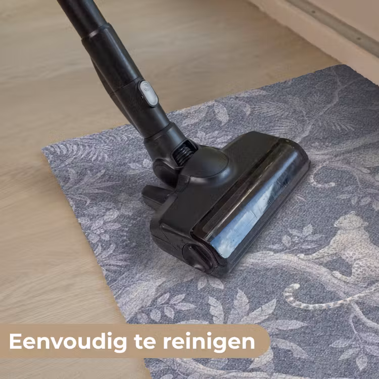 Dieren - Jungle - Illustratie - Bomen - Blauw Deurmat klein -reinigen_NL