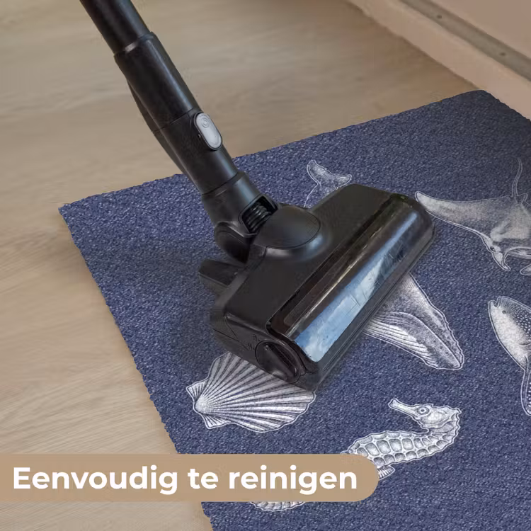 Dieren - Zeeleven - Oceaan - Graveren - Blauw Deurmat klein -reinigen_NL