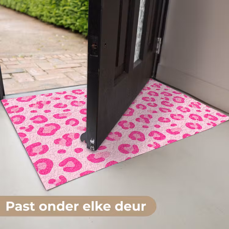 Dierenprint - Patroon - Abstract - Modern - Roze Deurmat klein -USP_NL