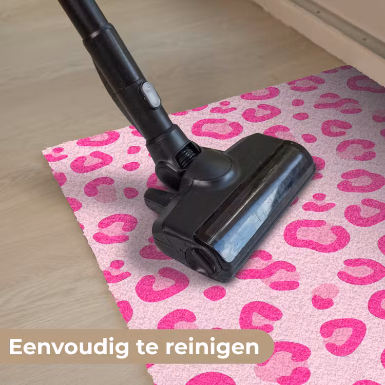 Dierenprint - Patroon - Abstract - Modern - Roze Deurmat klein -reinigen_NL