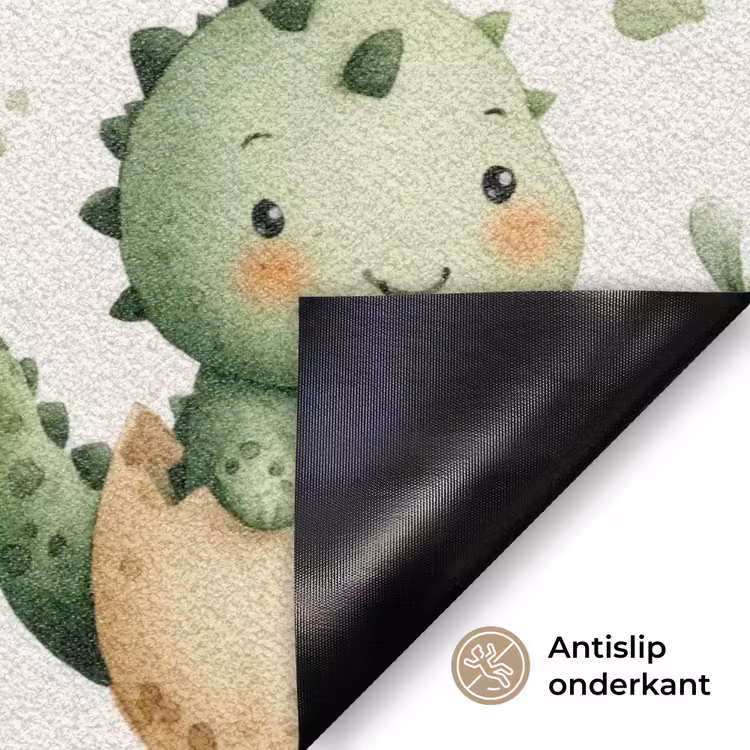 Dino - Eieren - Groen Deurmat klein 898 -antislip_NL