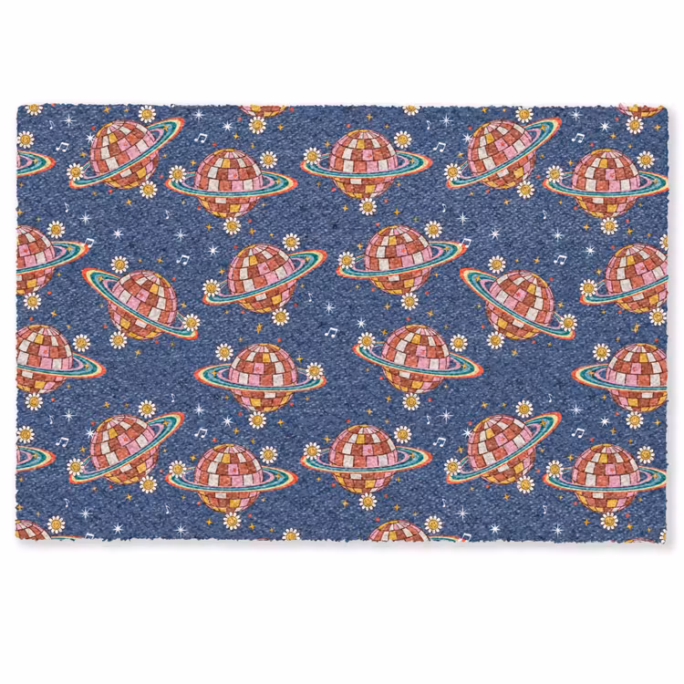 Disco - Blauw - Patroon Deurmat klein 898 -zkaufland3d