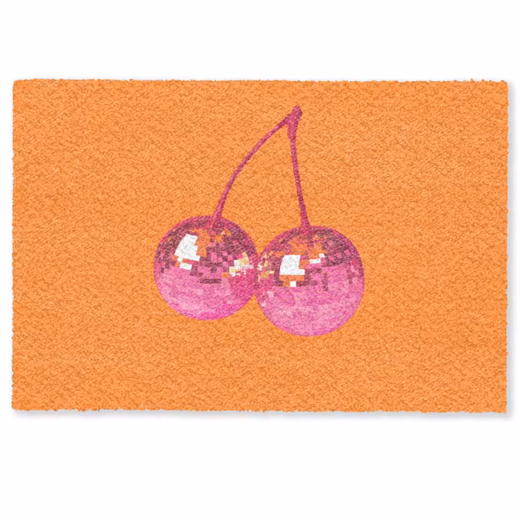 Discoballen - Kers - Spiegels - Roze Deurmat klein -zkaufland3d
