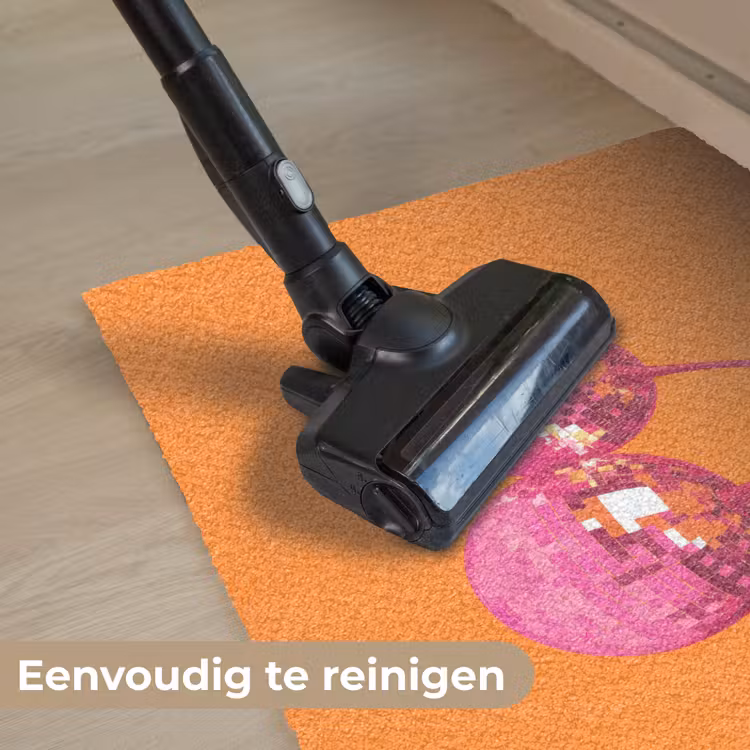 Discoballen - Kers - Spiegels - Roze Deurmat klein -reinigen_NL