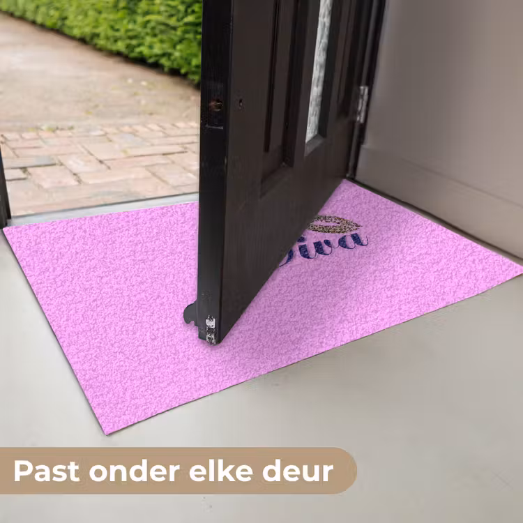 Diva - Lip - Panterprint - Roze Deurmat klein -USP_NL