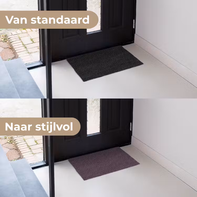 Donker - Paars - Patroon - Strepen Deurmat klein 898 -voor-na_NL