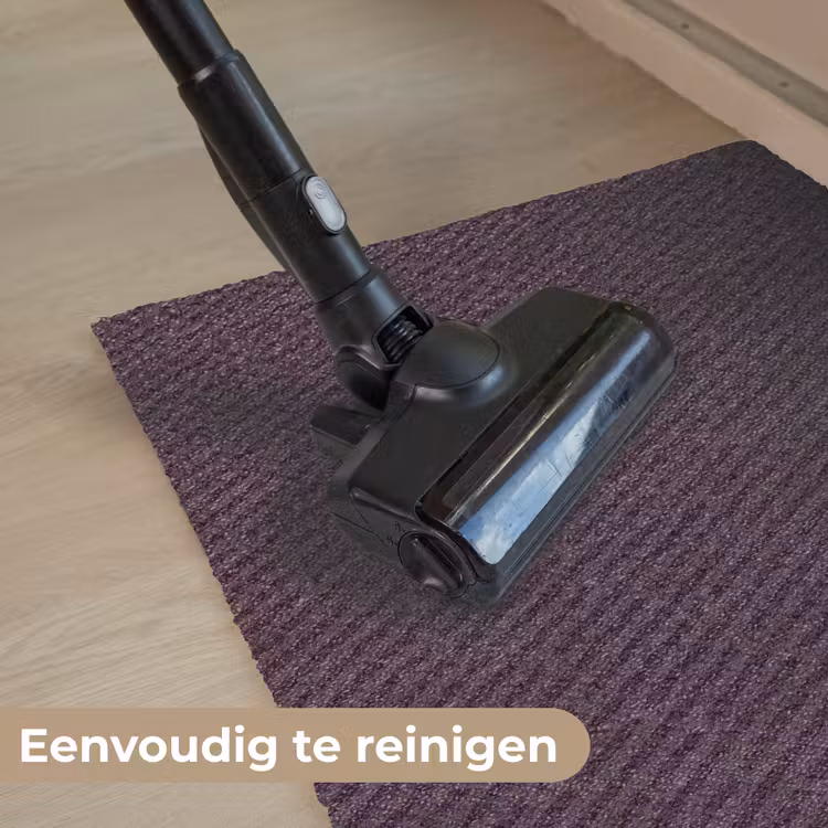Donker - Paars - Patroon - Strepen Deurmat klein 898 -reinigen_NL