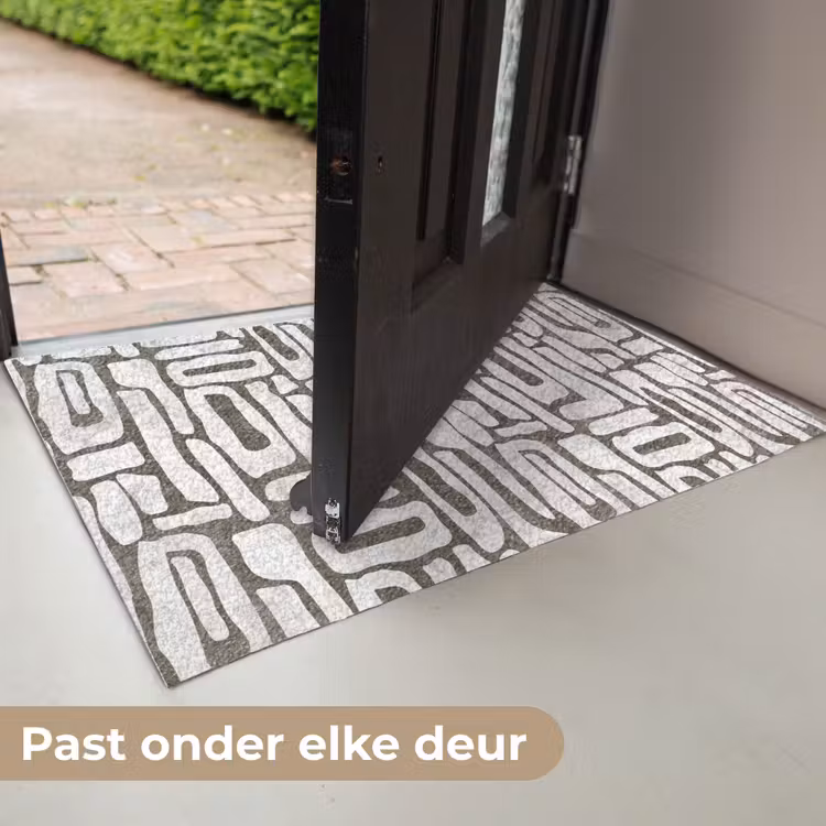 Donker - Wit - Abstract Deurmat klein 898 -USP_NL