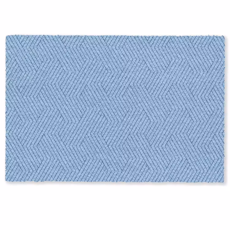 Donkerblauw - Patroon - Lijnen Deurmat klein 898 -zkaufland3d