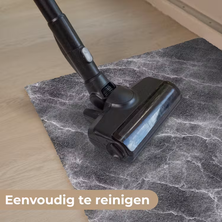 Donkergrijs - Bliksem - Marmer Deurmat klein 898 -reinigen_NL