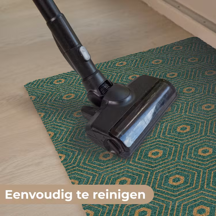 Donkergroen - Modern - Patroon - Goud Deurmat klein 898 -reinigen_NL