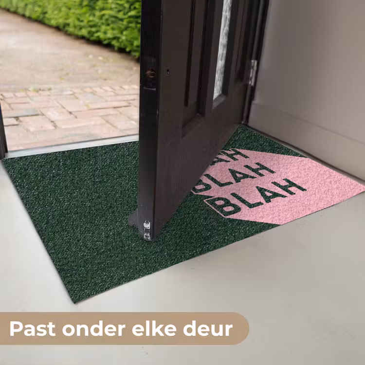 Donkergroen - Tekst - Schaduw - Grafisch Deurmat klein -USP_NL