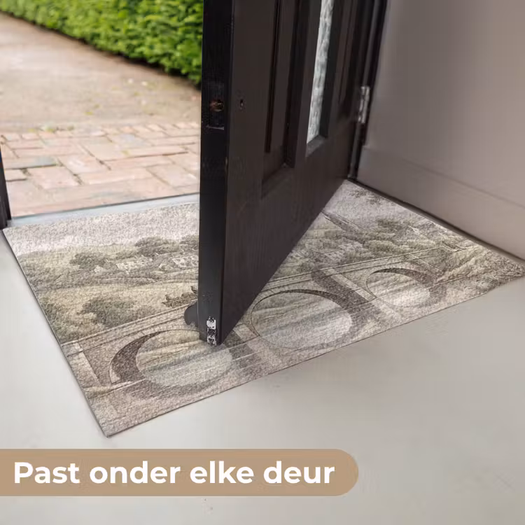 Dorp - Brug - Uitzicht - Groen Deurmat klein -USP_NL