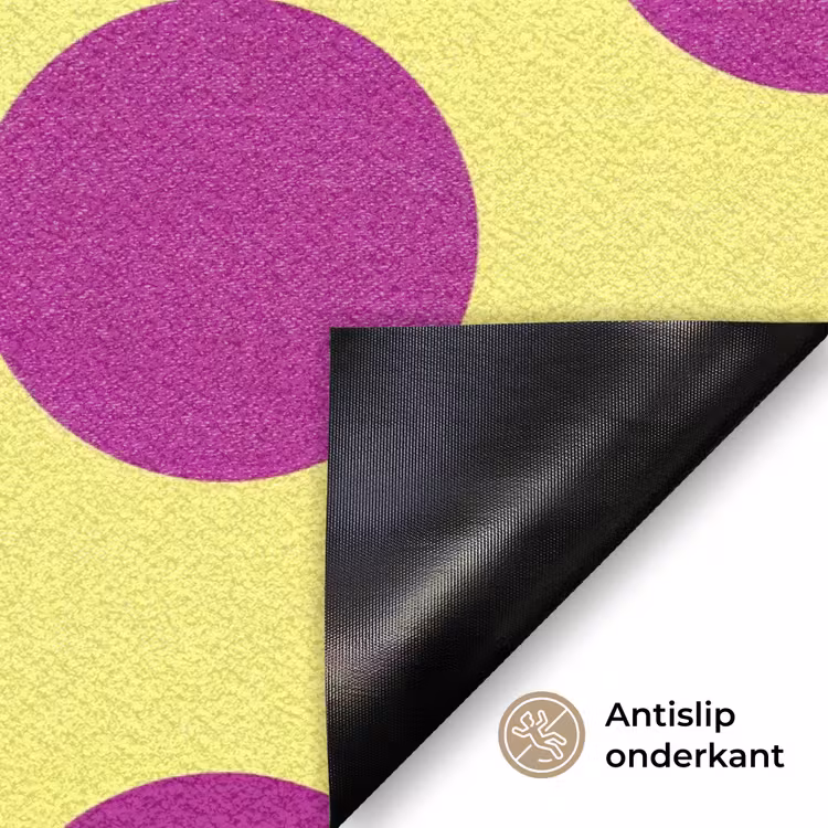 Dots - Klassiek - Geel Deurmat klein 898 -antislip_NL