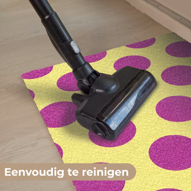 Dots - Klassiek - Geel Deurmat klein 898 -reinigen_NL
