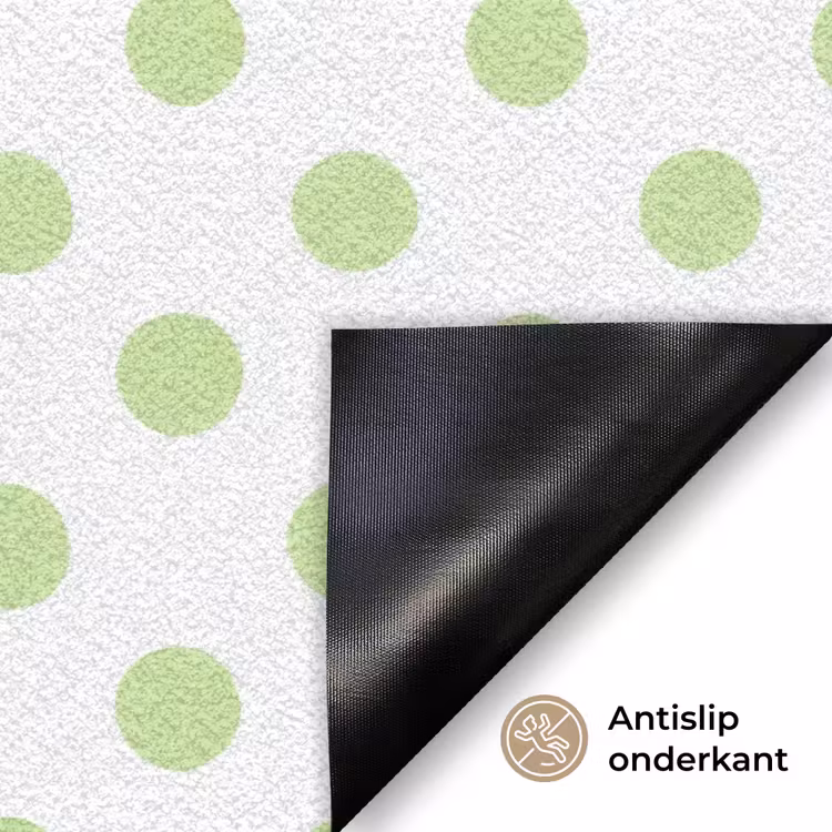 Dots - Klassiek - Groen Deurmat klein 898 -antislip_NL
