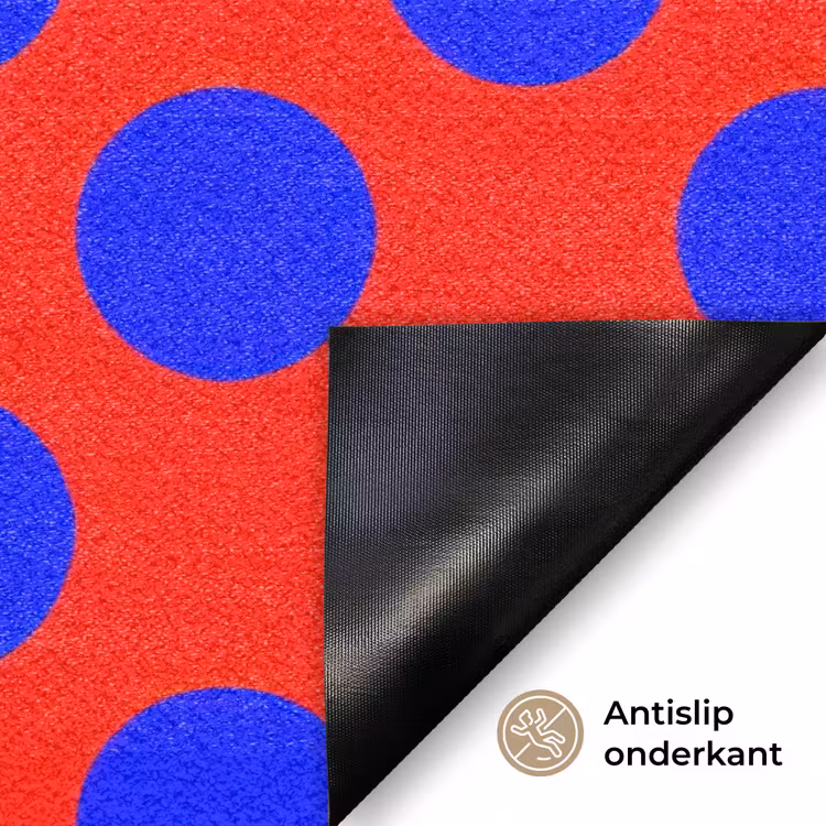 Dots - Klassiek - Rood Deurmat klein 898 -antislip_NL