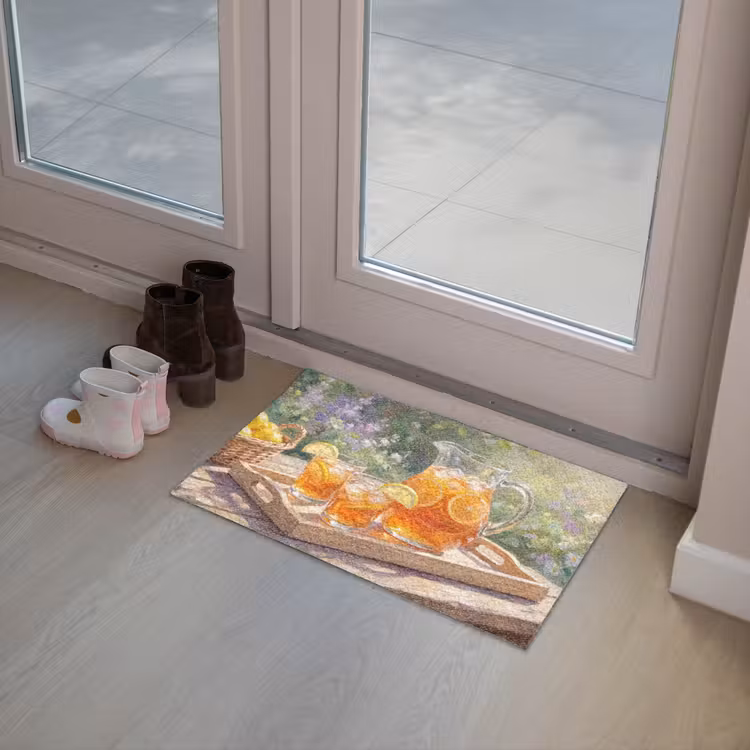 Drank - Citroen - Zomer - Tuin - Geel Deurmat klein -sfeer3