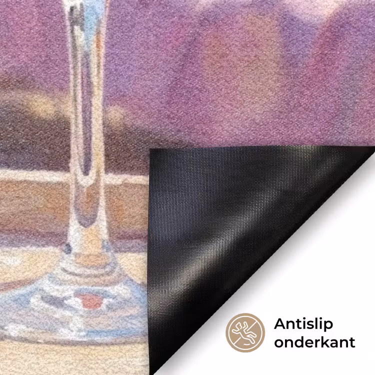 Drank - Glazen - Strand - Zomer - Oranje Deurmat klein -antislip_NL